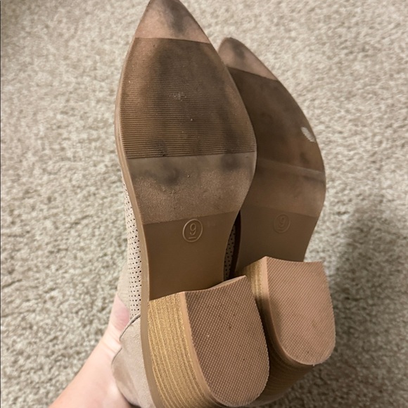 Universal Thread Taupe Ankle Booties - Picture 6 of 7